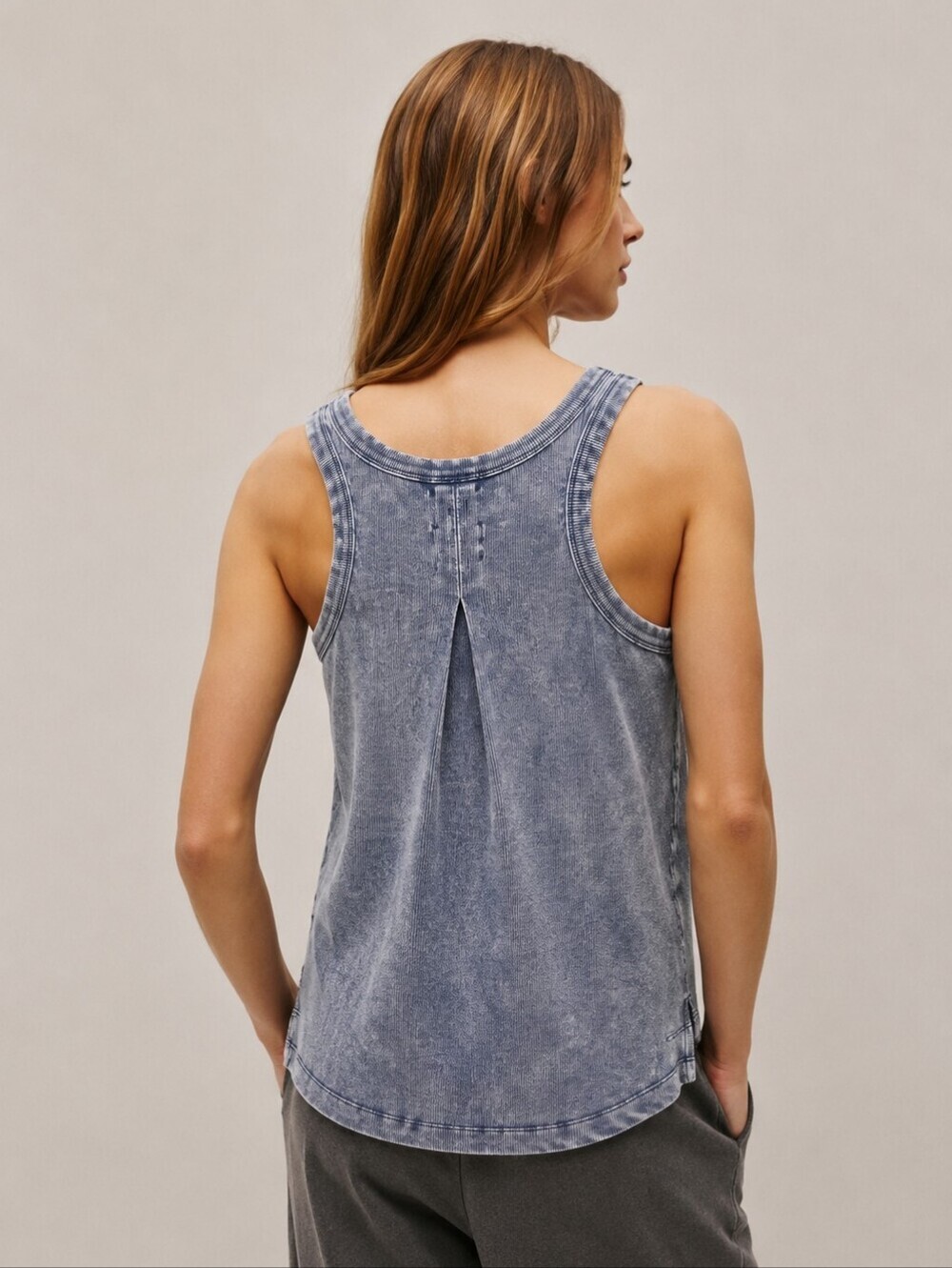 NWOT!! Kuwalla (65$) | 'Lia' Relaxed Tank in Washed Gray Tank Top, Size S